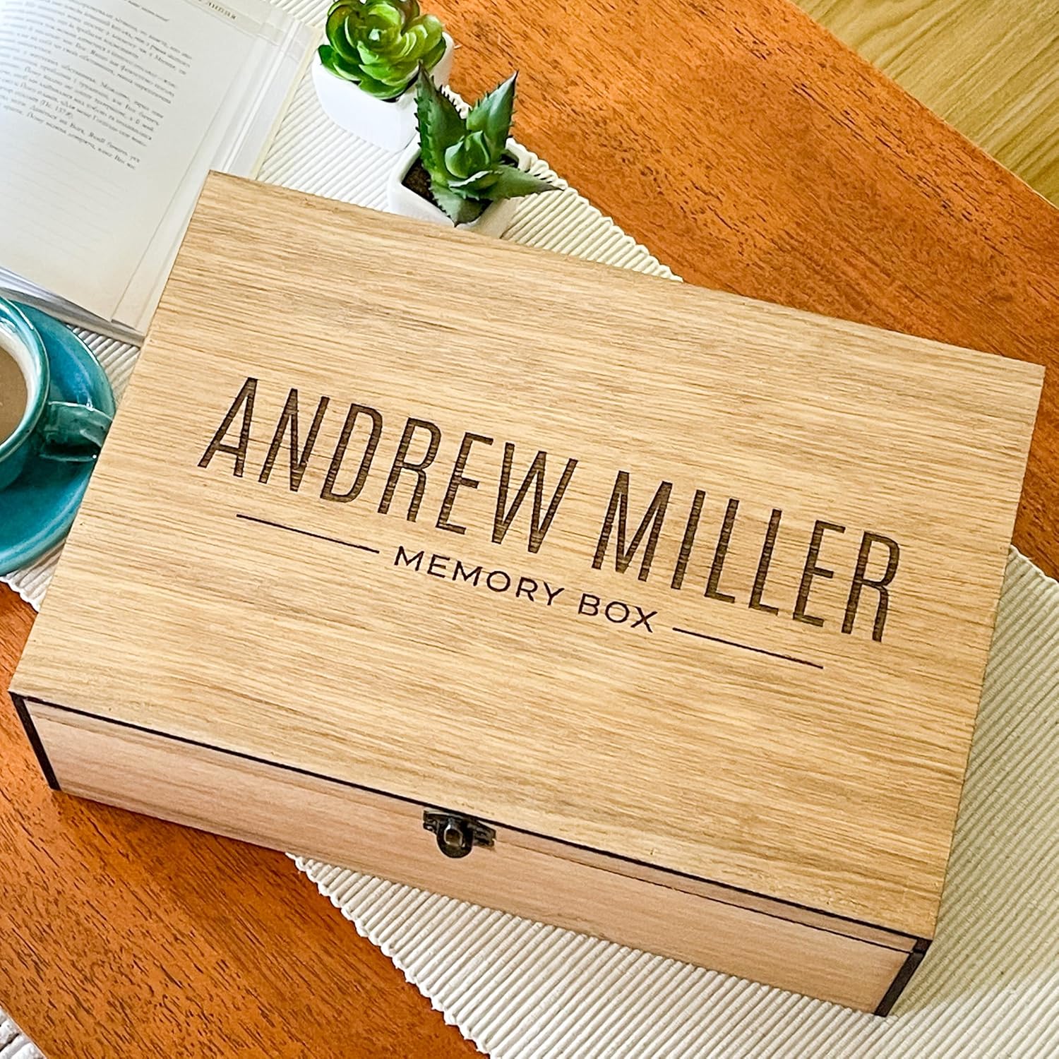 Personalized Wooden Keepsake Box for Memories 1