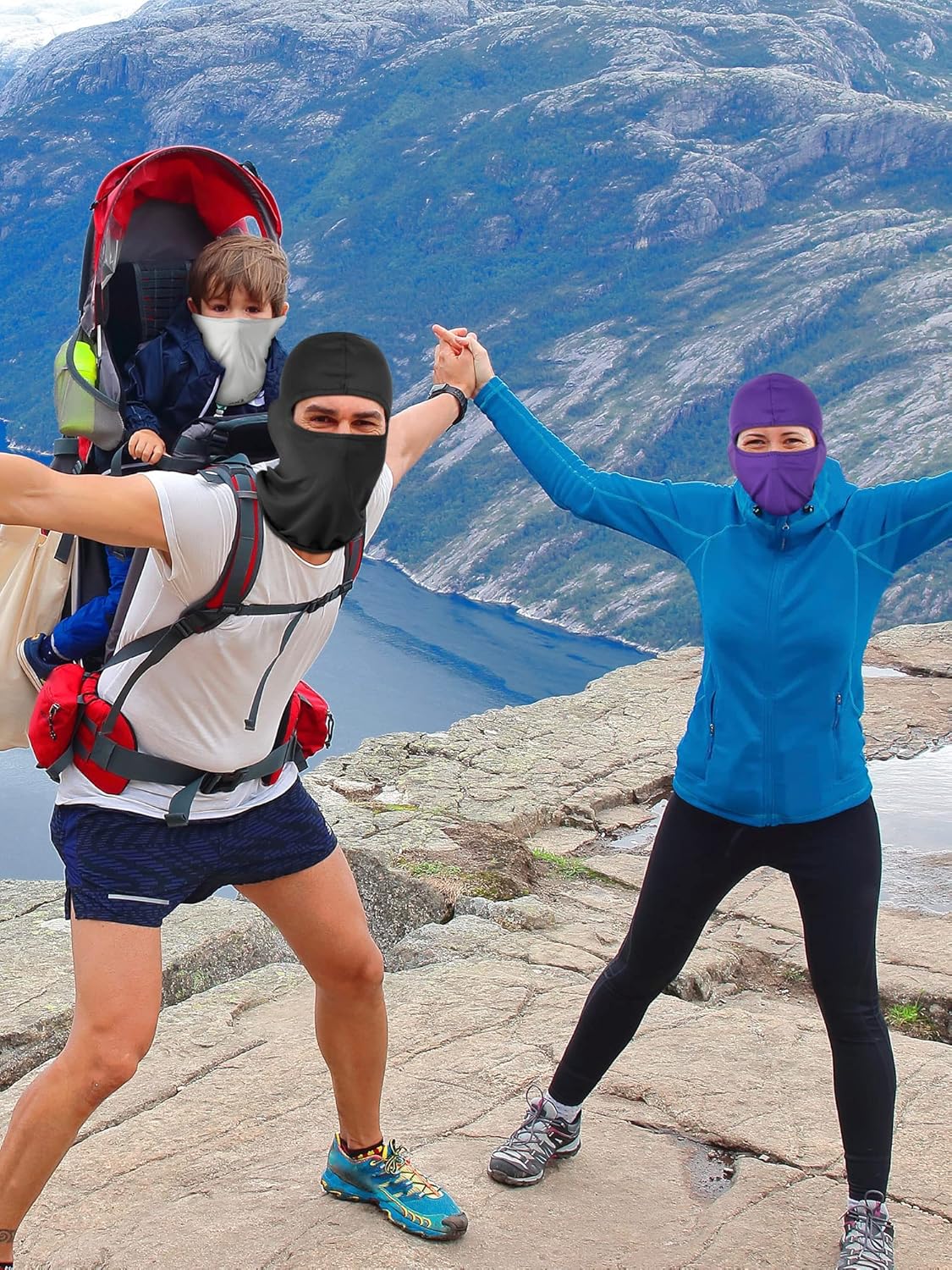 Geyoga 8-Piece UV Protection Balaclava for Outdoor Sports