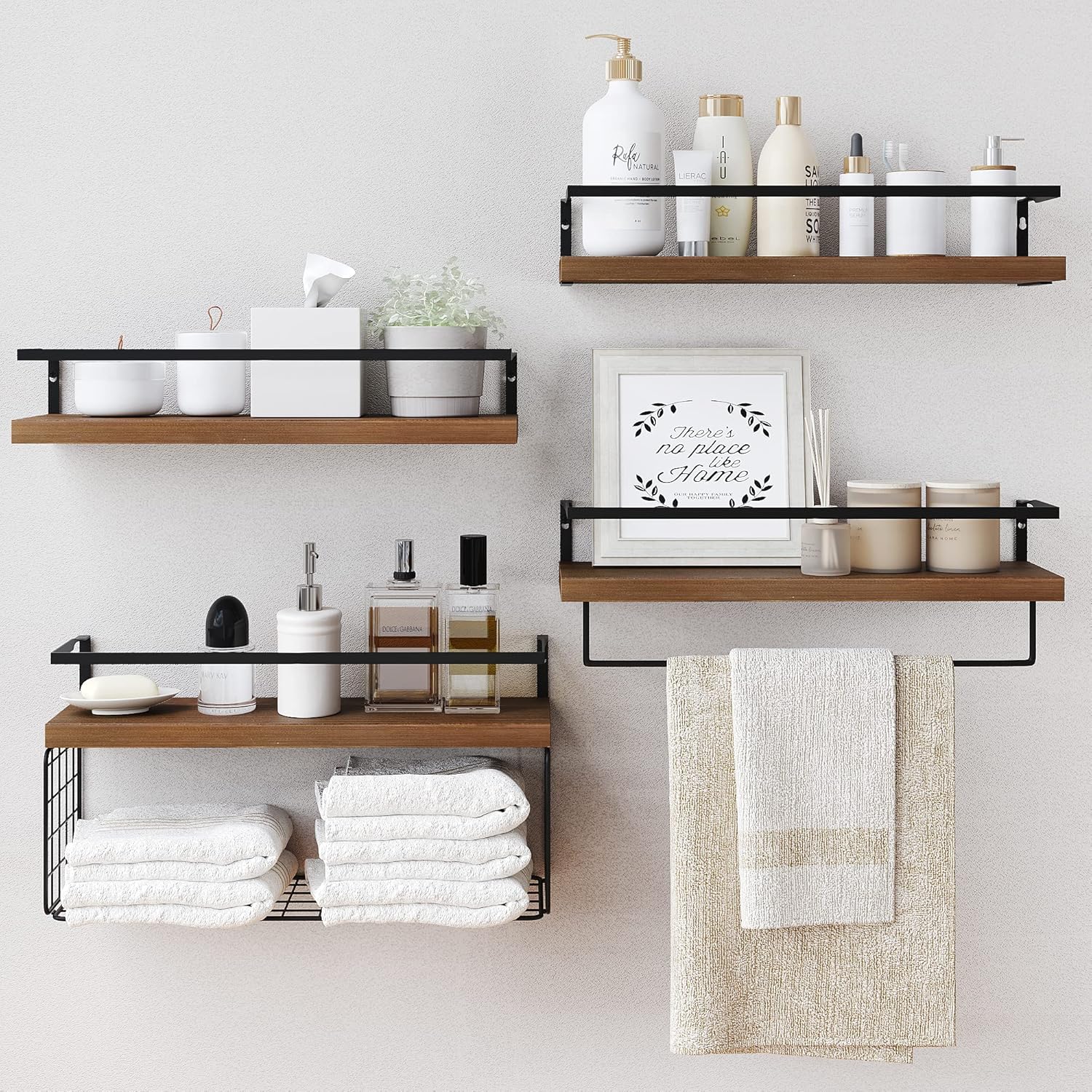 LUDORU 41 Tier Floating Shelves Wall Mounted