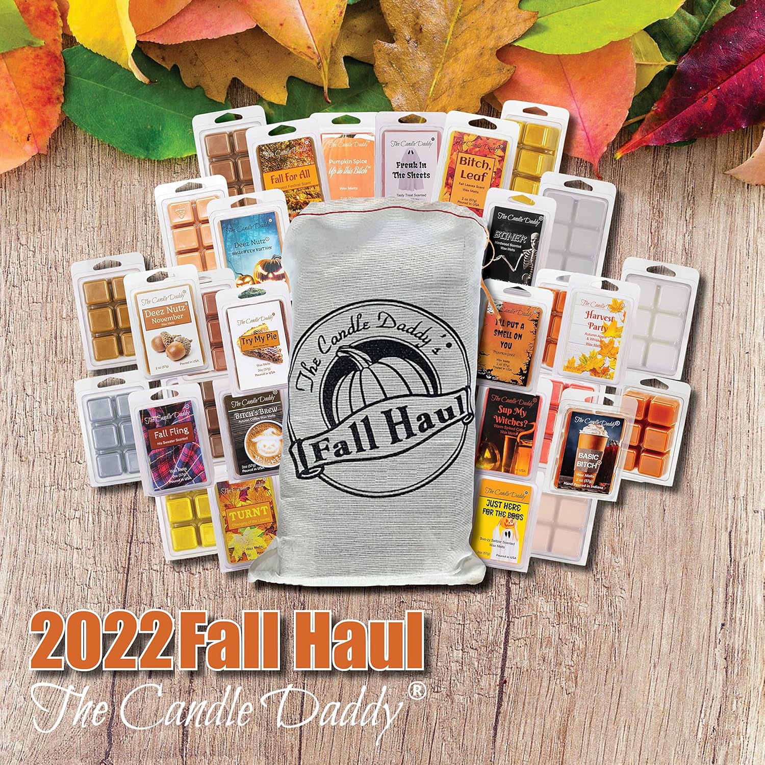 The Fall Haul - 11 Funny Fall Wax Melts in Collectors Bag